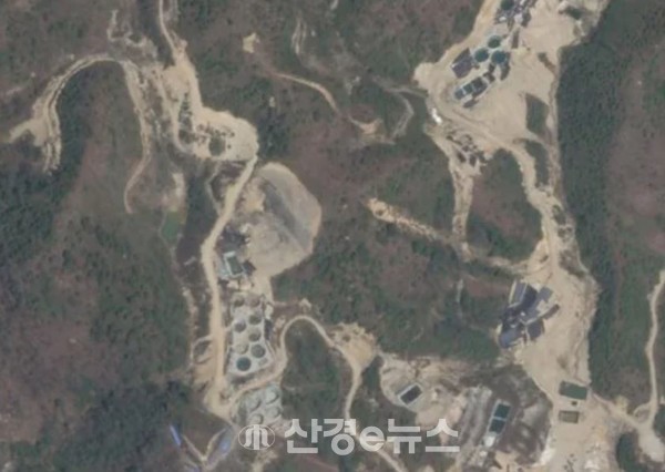 중국 국경과 가까운 미얀마 카친주의 희토류 광산의 항공 이미지. (사진=AP연합뉴스 제공)