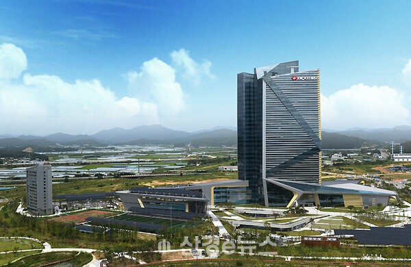 한전기술 김천 사옥 전경.  