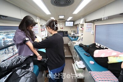 [포토뉴스] 석유공사, '사랑의 단체 헌혈'